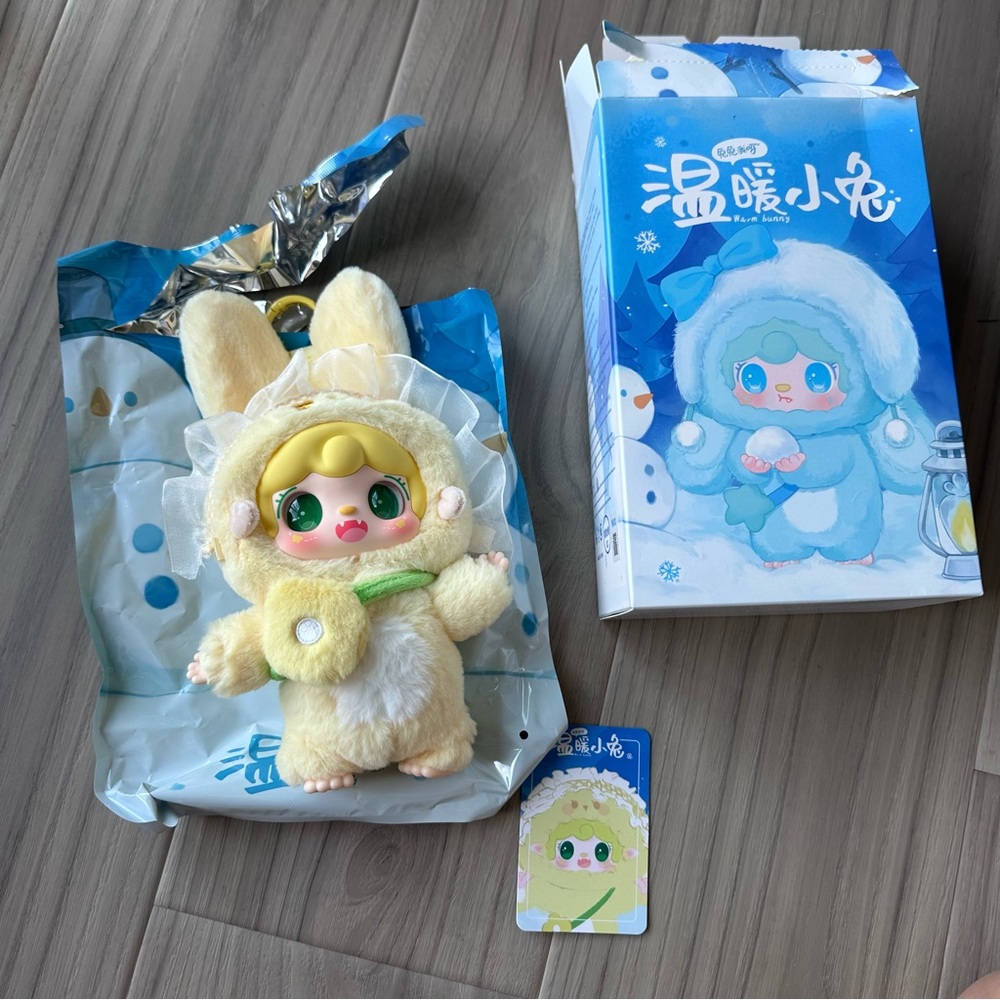 Yooki Three Generations Plush Pendant WARM SUN BUNNY